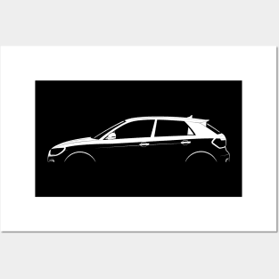 Audi A1 Sportback (GB) Silhouette Posters and Art